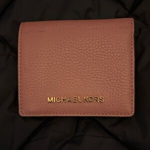 Michael Kors Rose Leather Card Holder